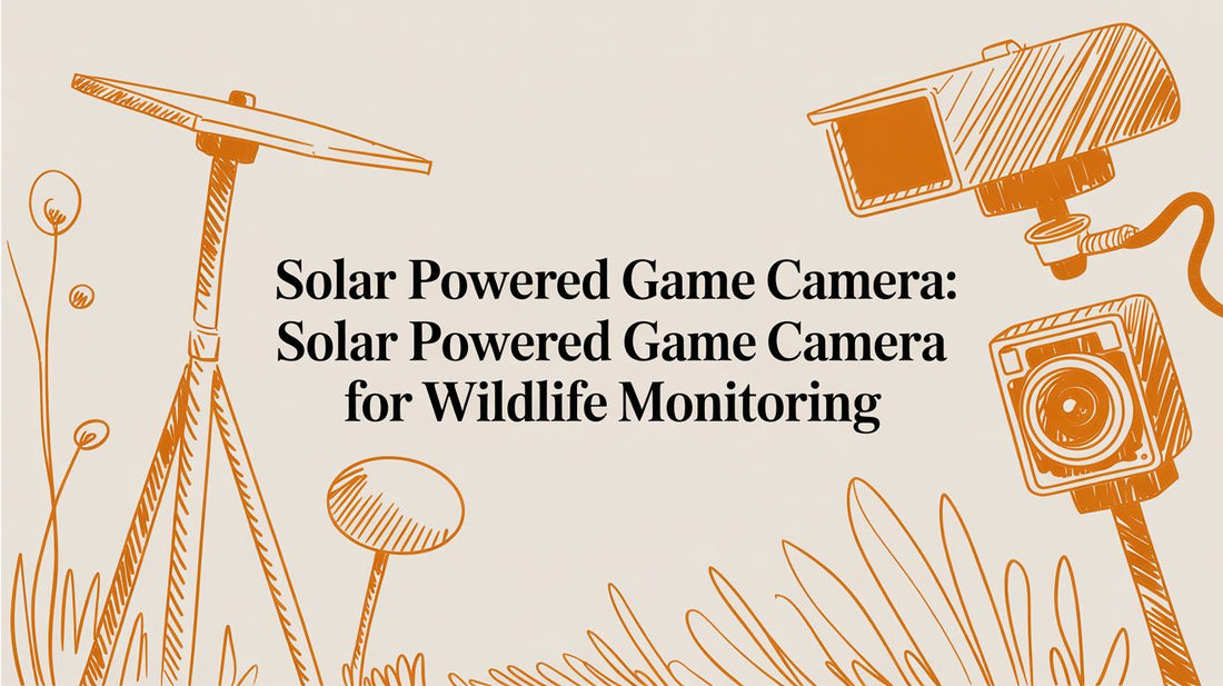 Solar Powered Game Camera: solar powered game camera for wildlife monitoring